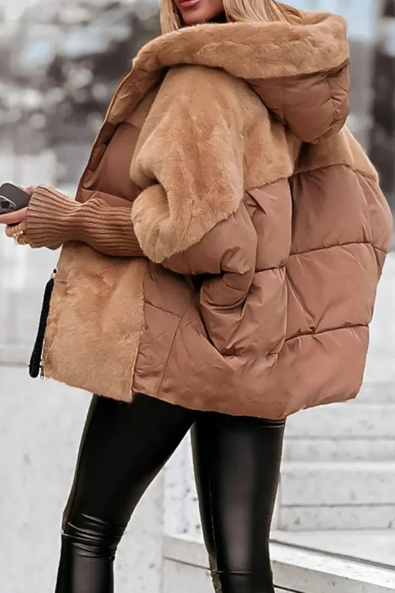 💥Women's Winter Multicolor Hooded Thermal Jacket-Black