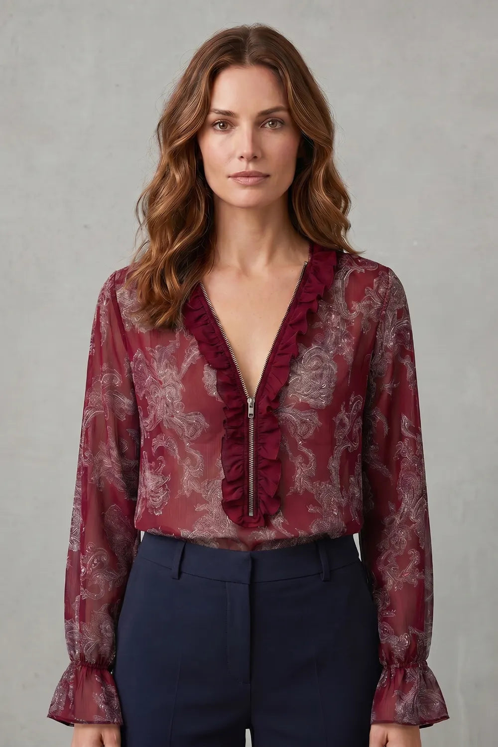 Paisley romance allure – Chiffon blouse