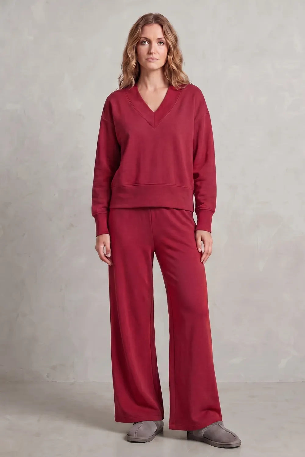 Relaxed fit – Wide-leg lounge set