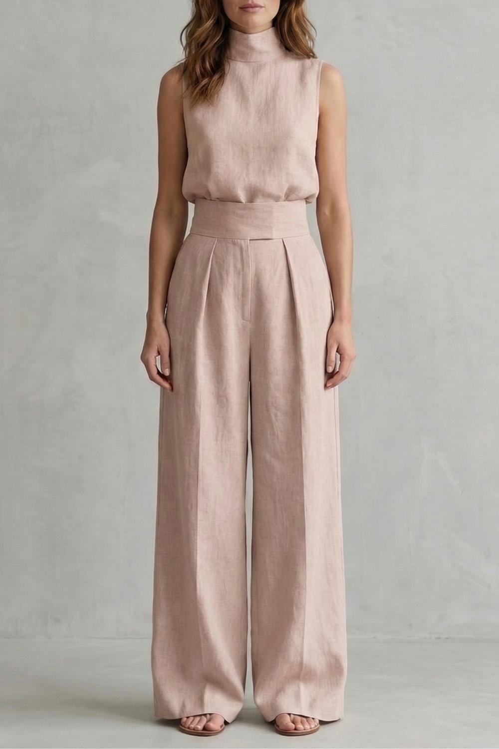 Minimalist elegance – Wide leg trouser set