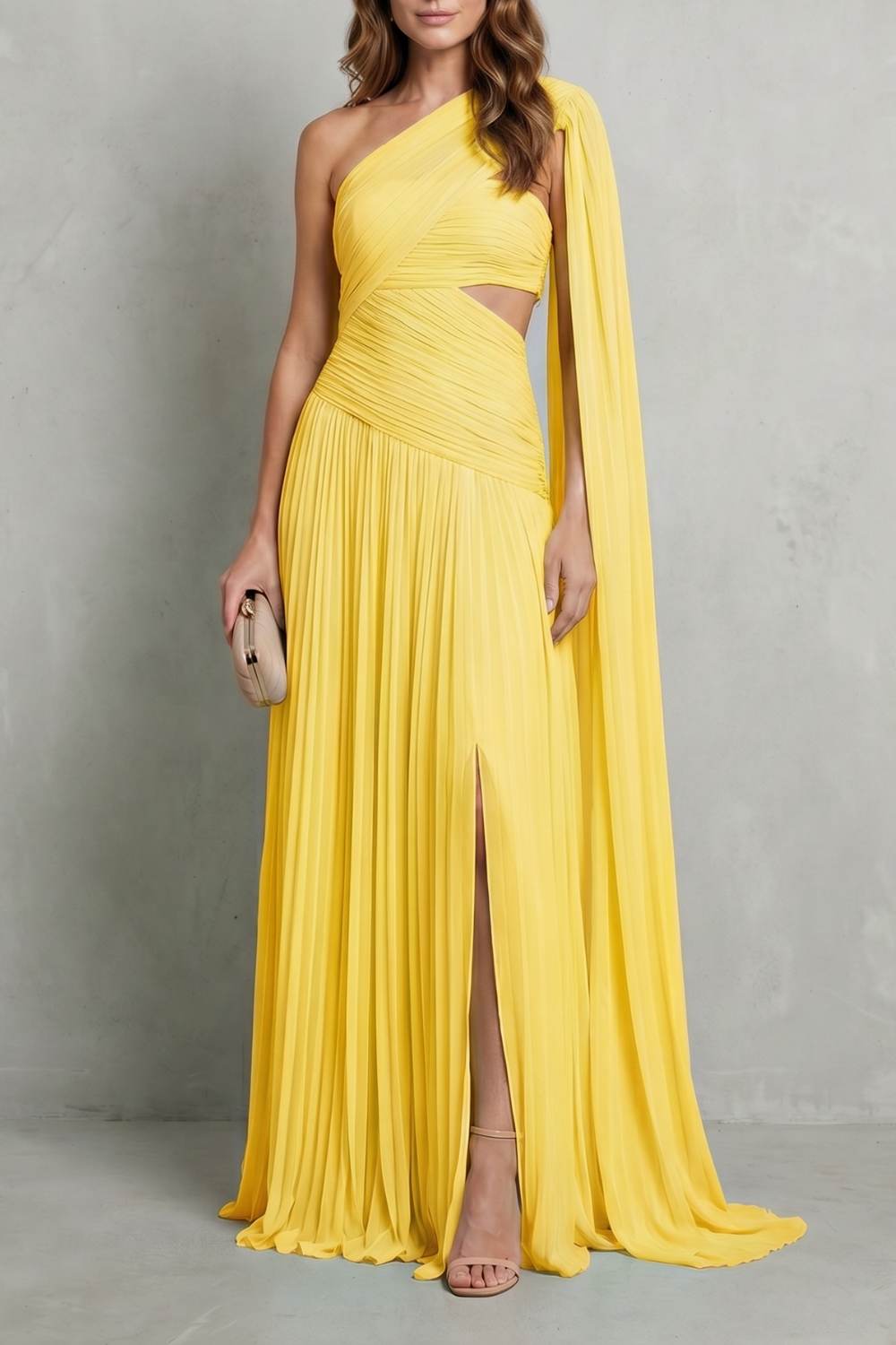 Ethereal chiffon drape – Maxi dress