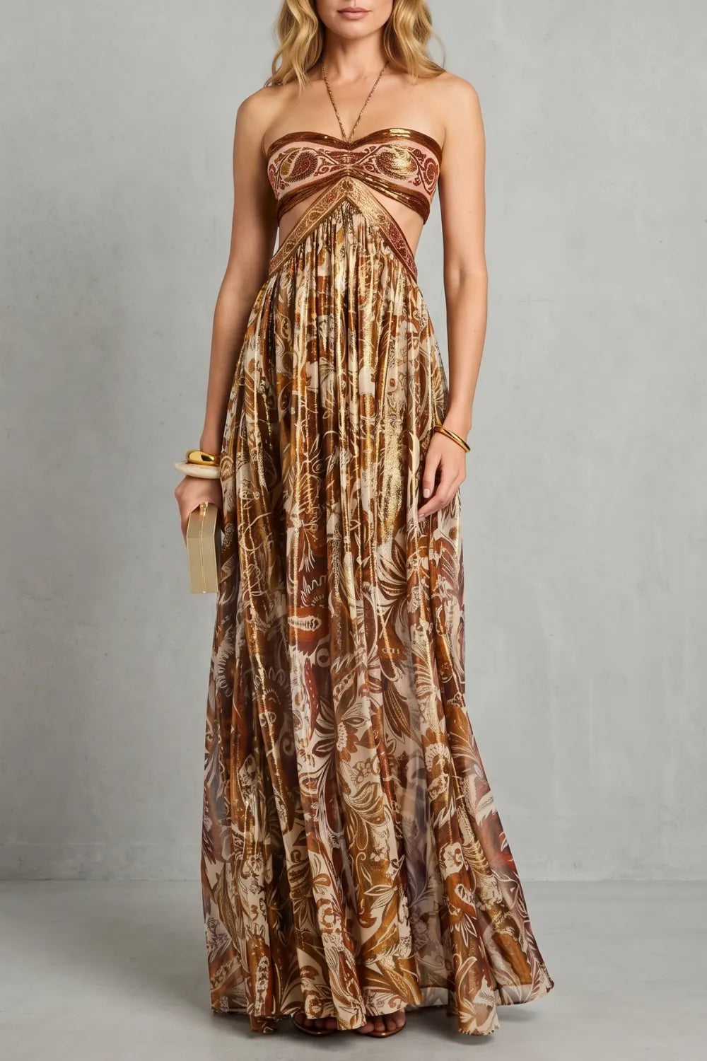 Paisley halter flow – Maxi dress
