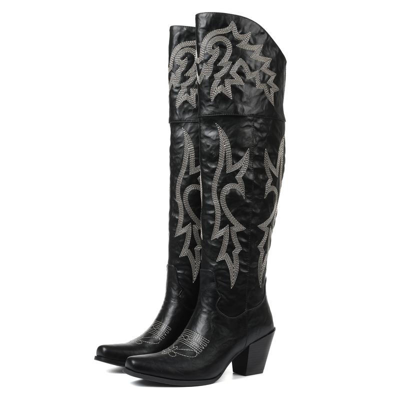 CHEYENNE? –  Classic Over-the-Knee Cowboy Boots