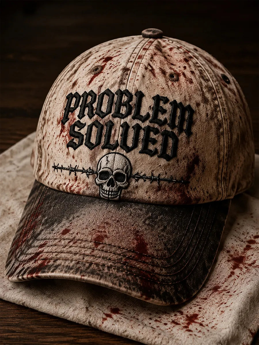 Halloween Blood Problem Solved Art Print Casual Hat