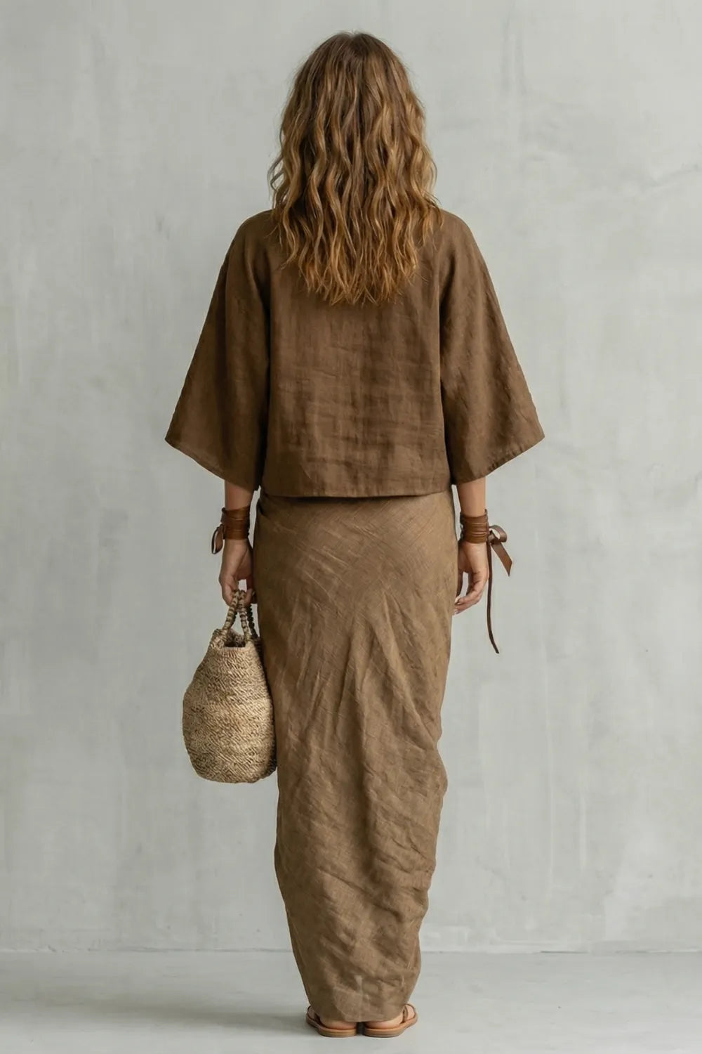 Relaxed draped batwing – Two piece set
