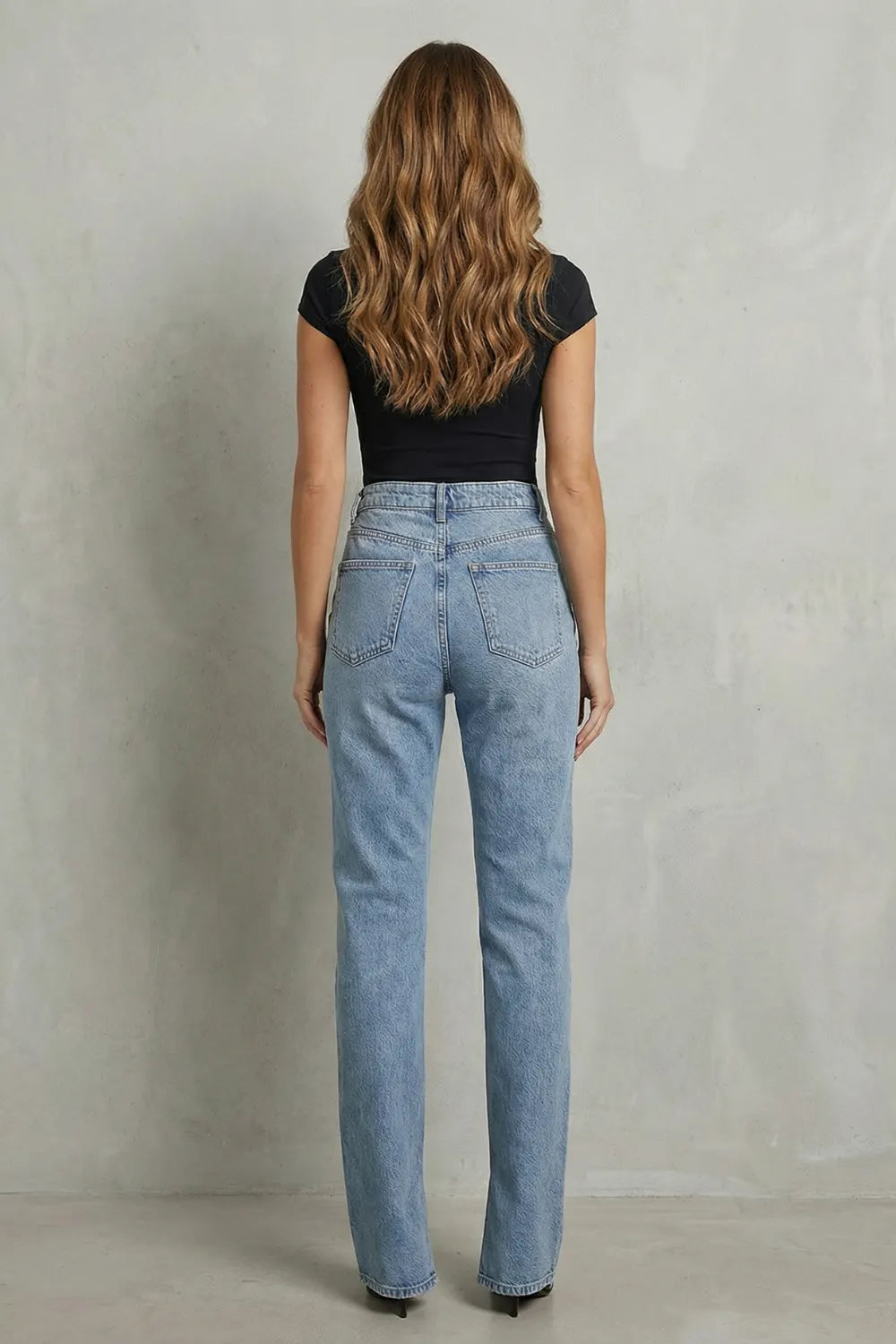 Cross waist detail – Flare jeans