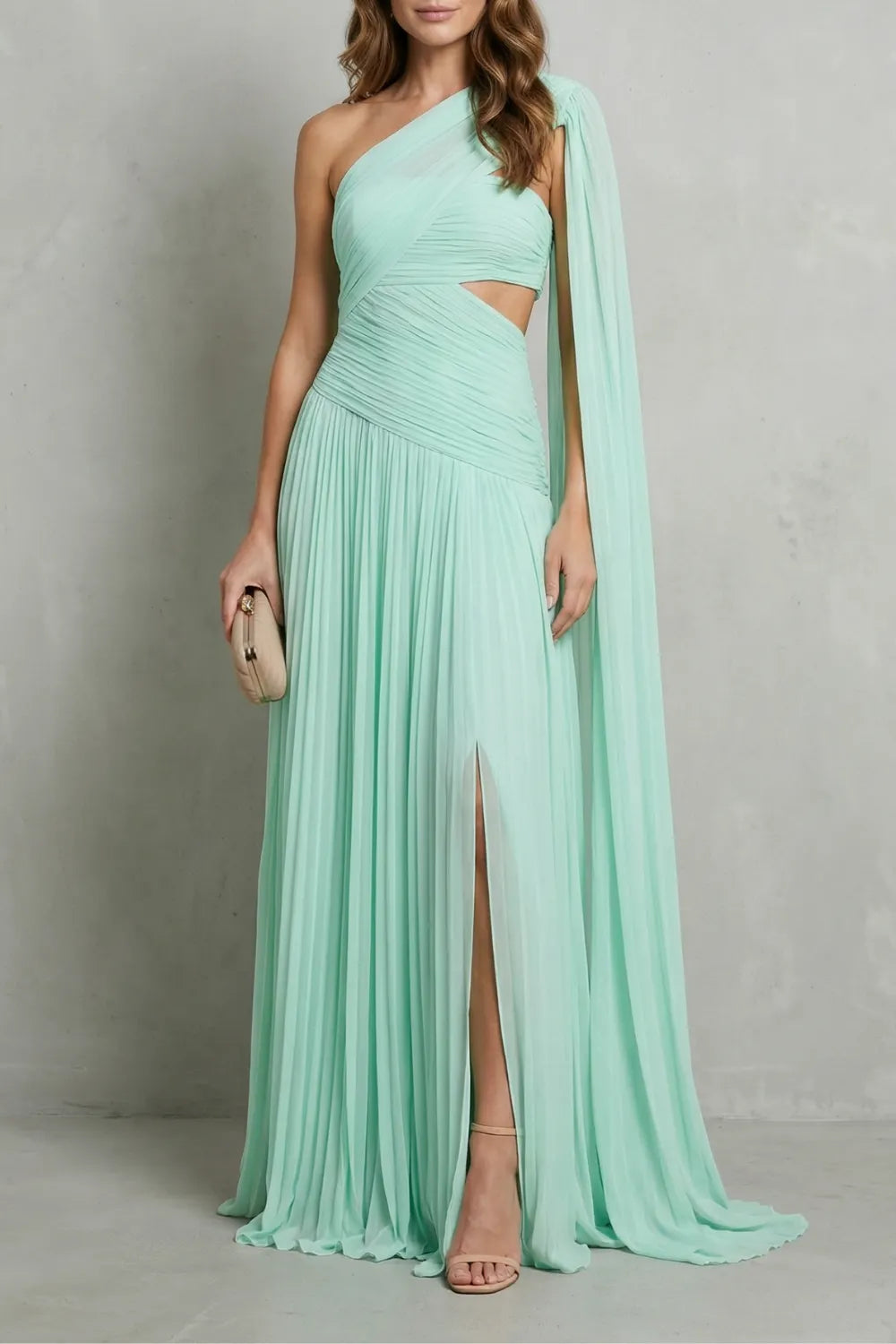 Ethereal chiffon drape – Maxi dress