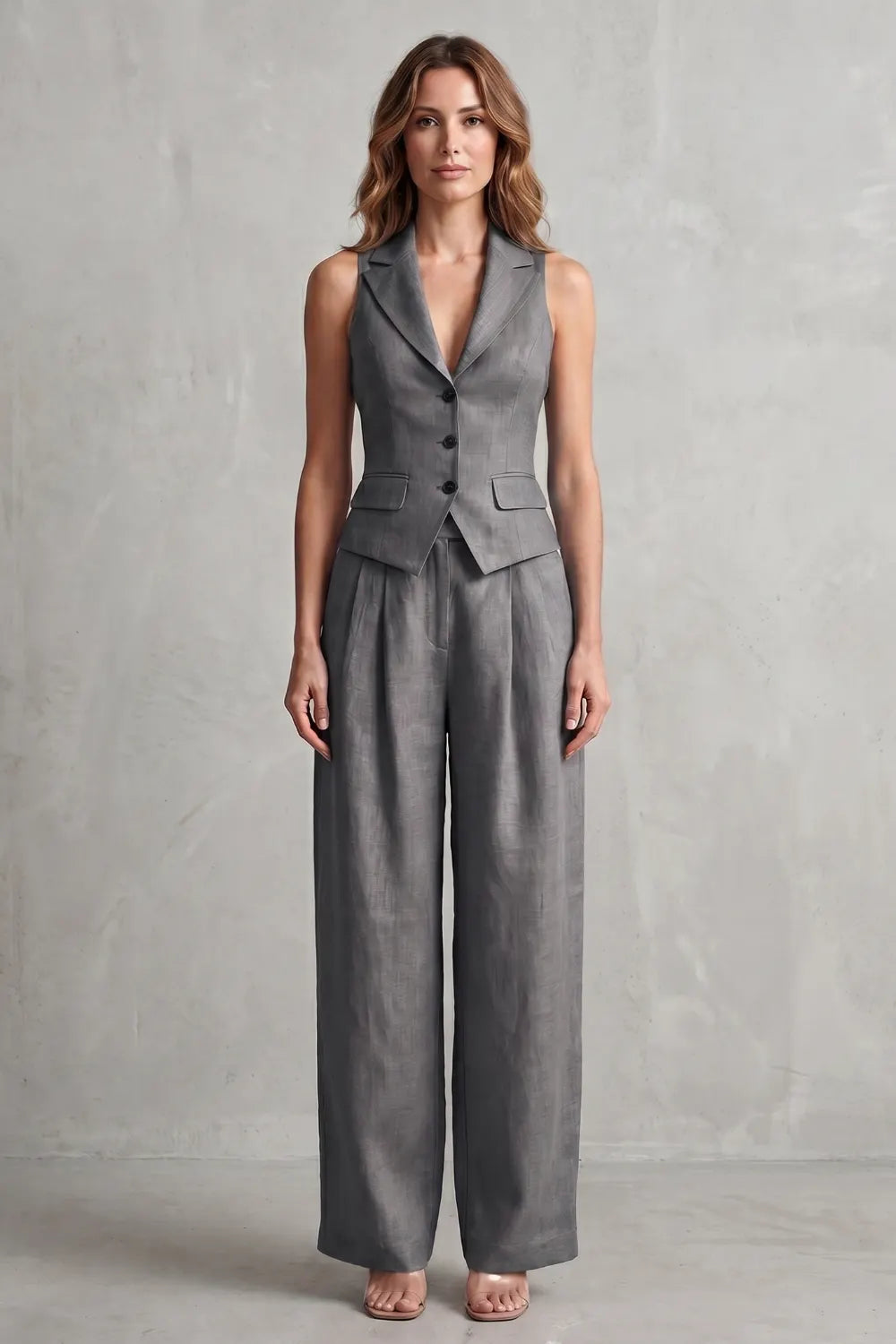Tailored elegance – Two-piece trouser set