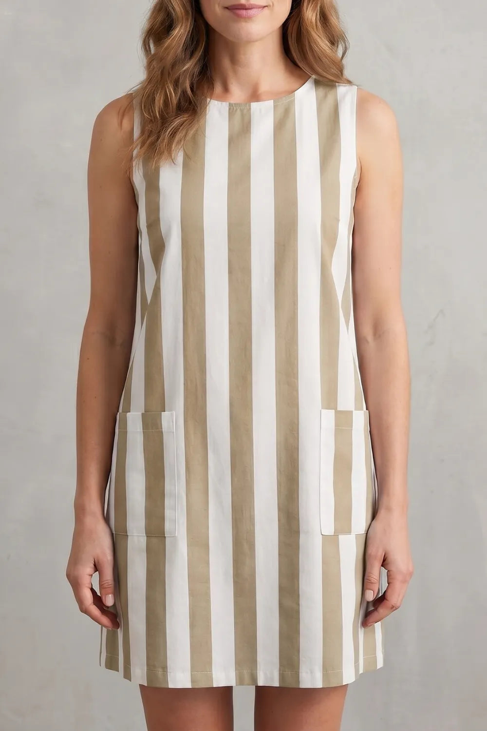 Monochrome striped charm – Mini dress
