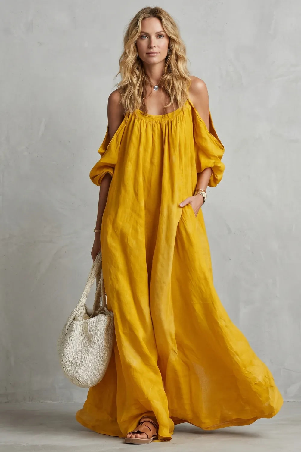 Flowing bohemian silhouette – Maxi dress