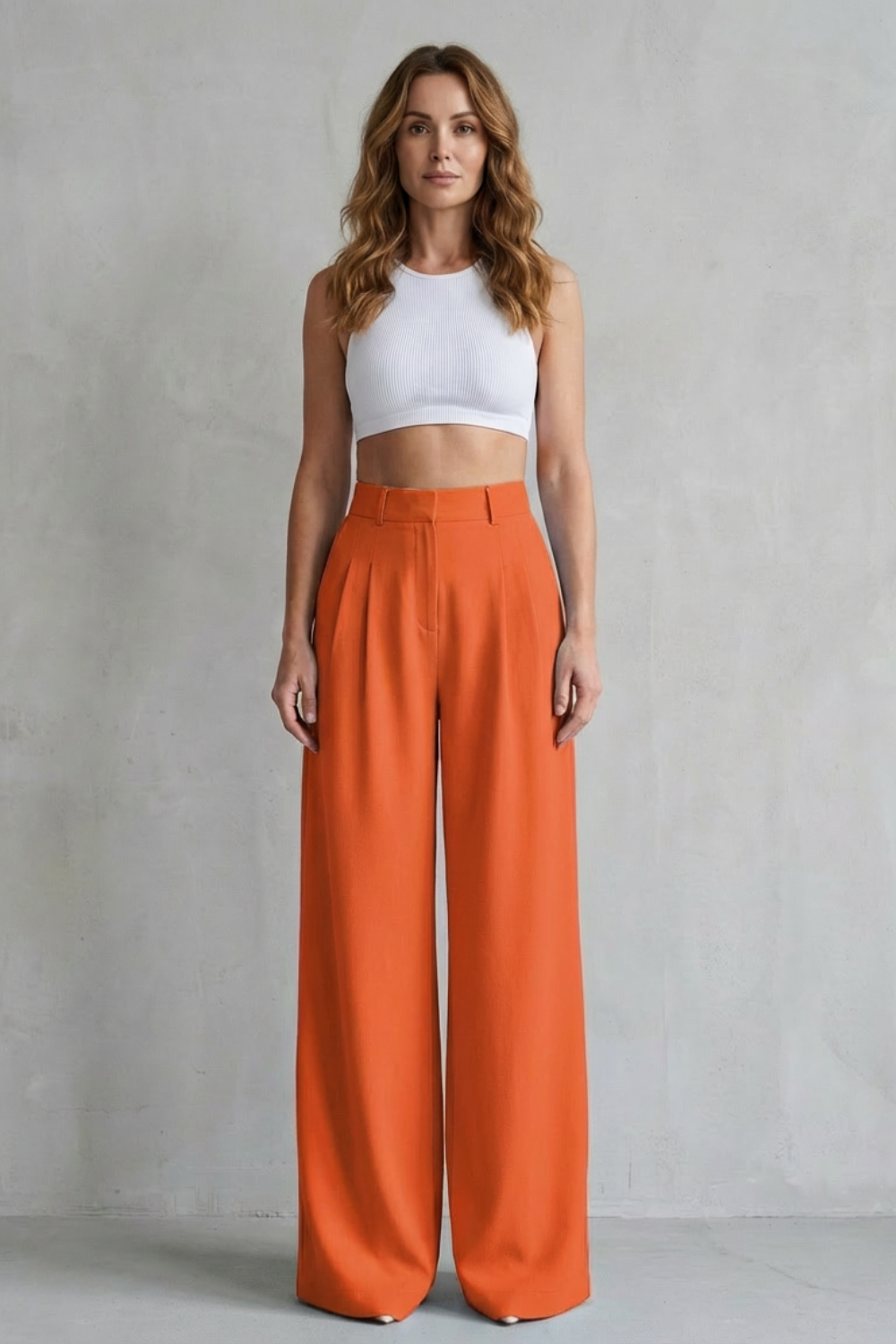 Flowing drape – Wide-leg tailored trousers