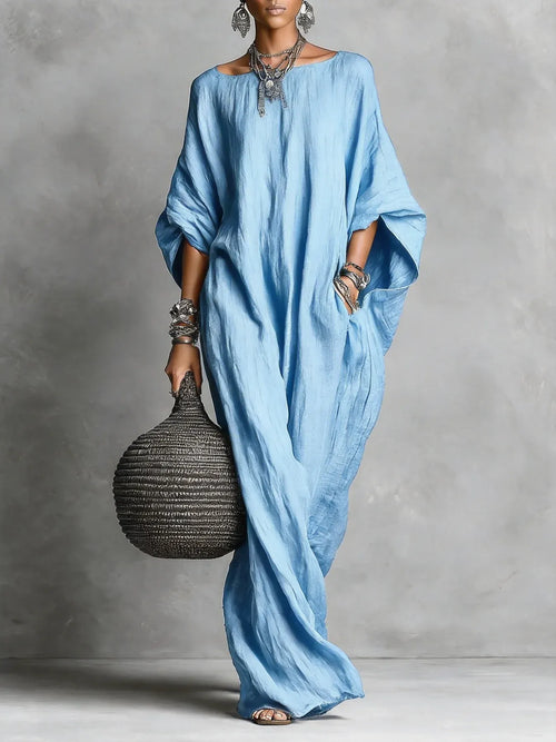 ?? Limited Time Sale – 55% OFF Minimalist Casual Sleeveless Cotton And Linen Long Dress