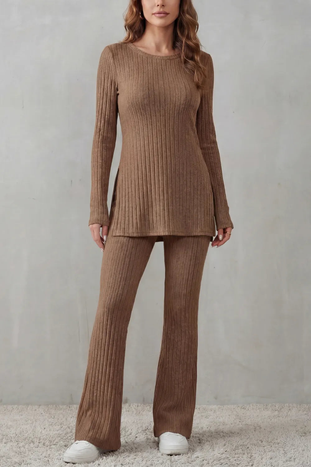 Ribbed elegance – Knit lounge set