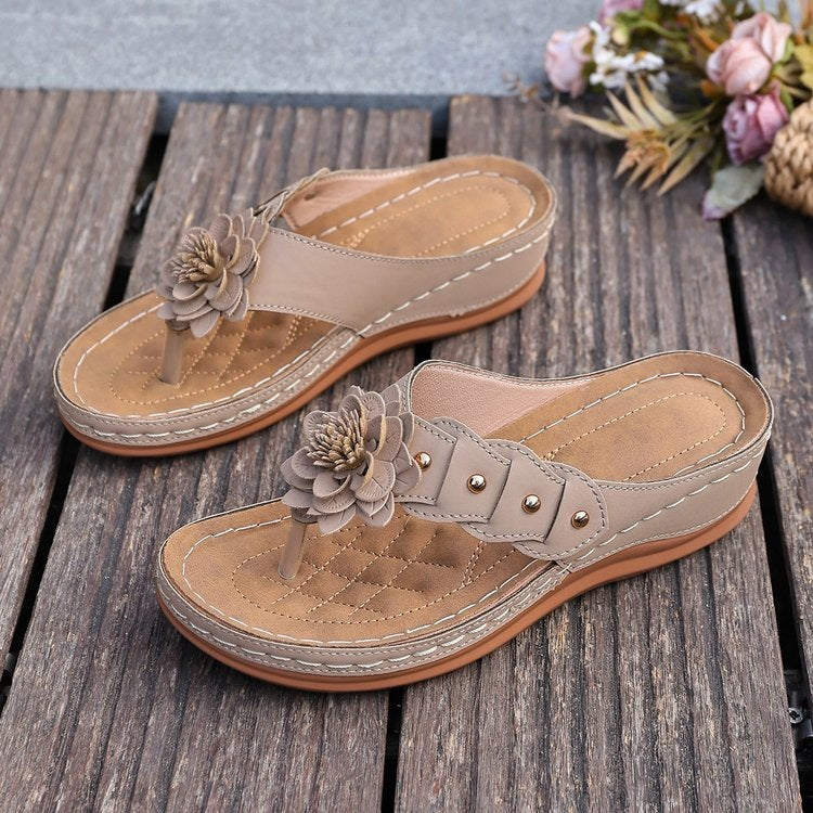 Women's Comfort Orthopedic Floral Wedge Sandals