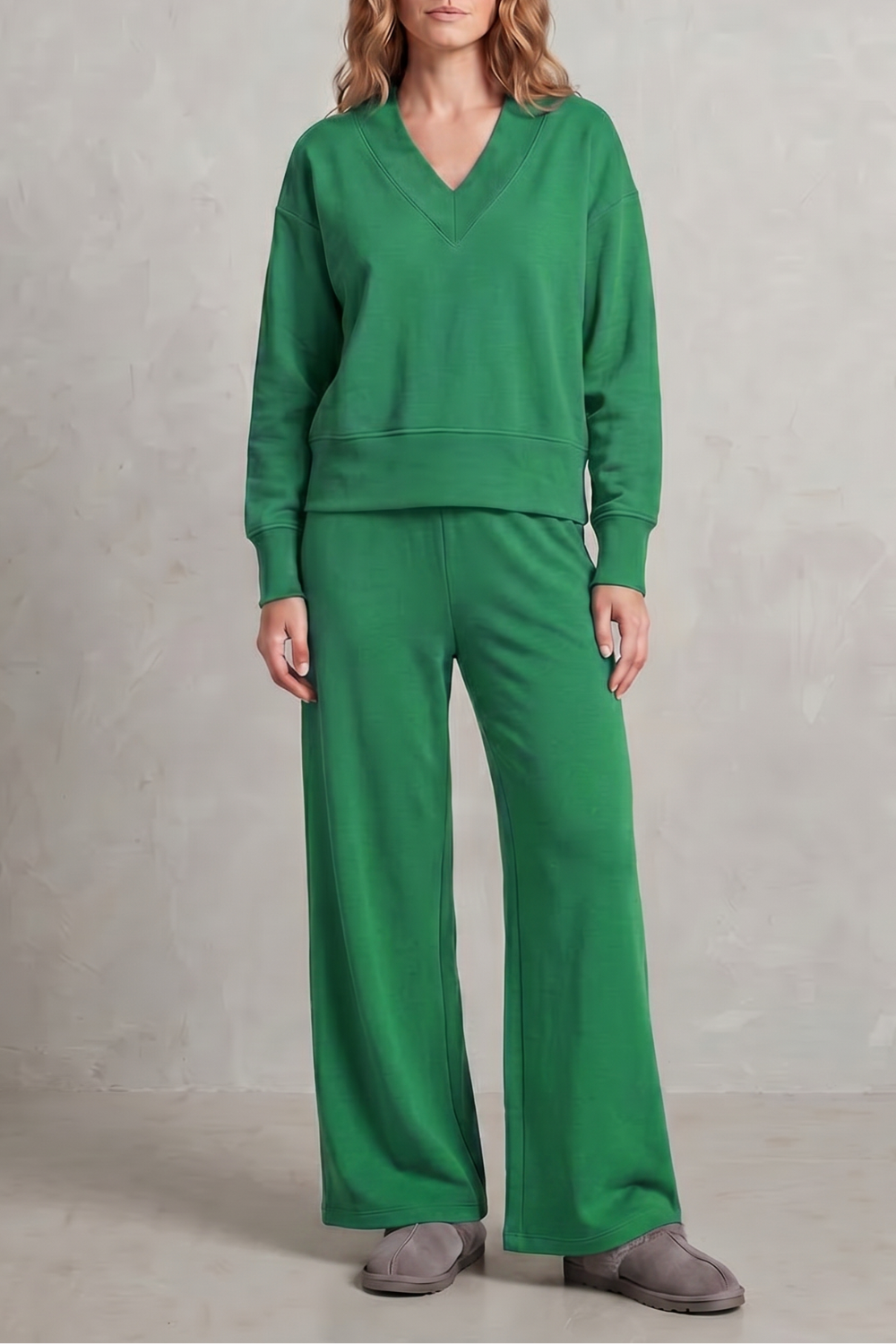 Relaxed fit – Wide-leg lounge set
