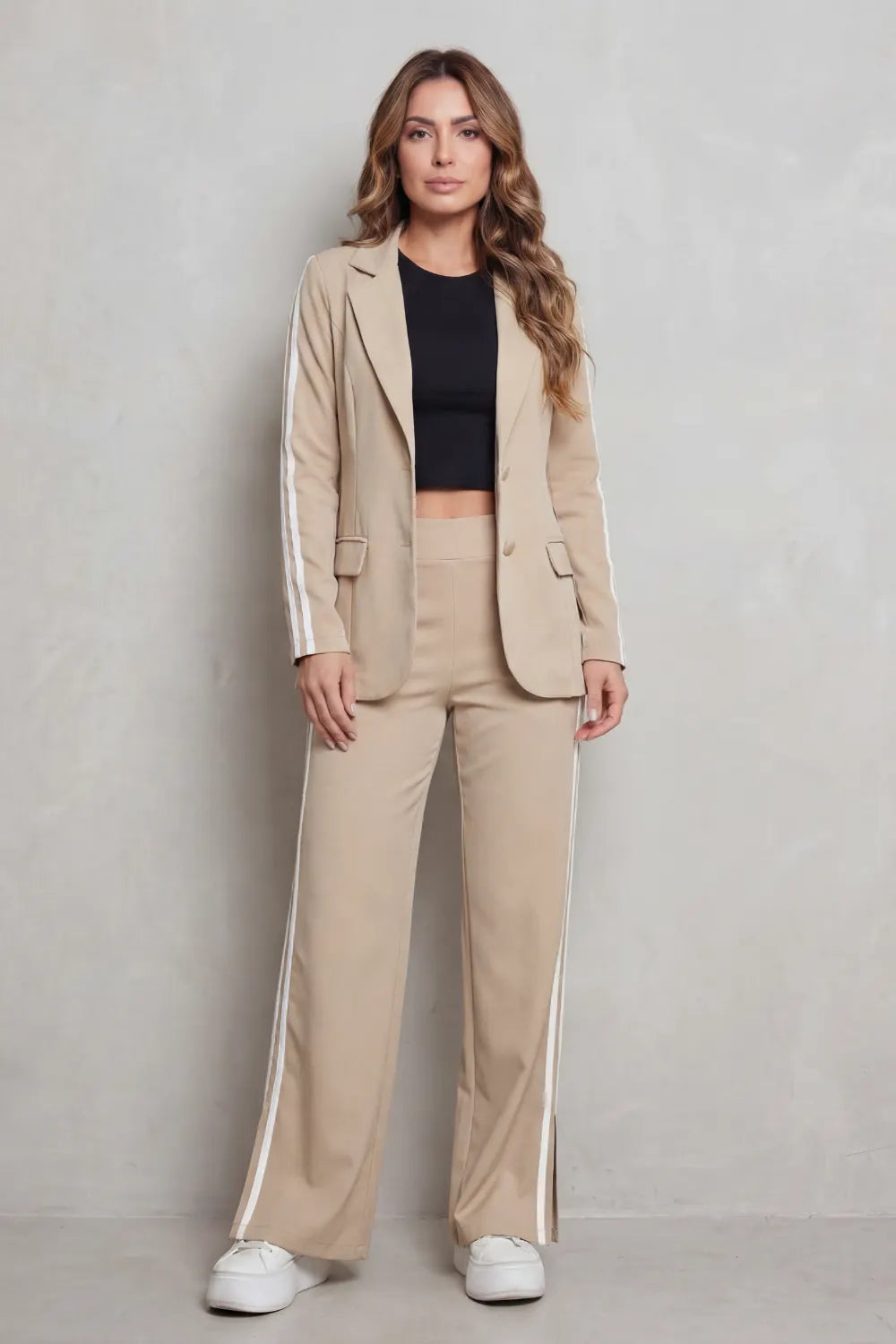 Stripe detail – Sporty elegance set