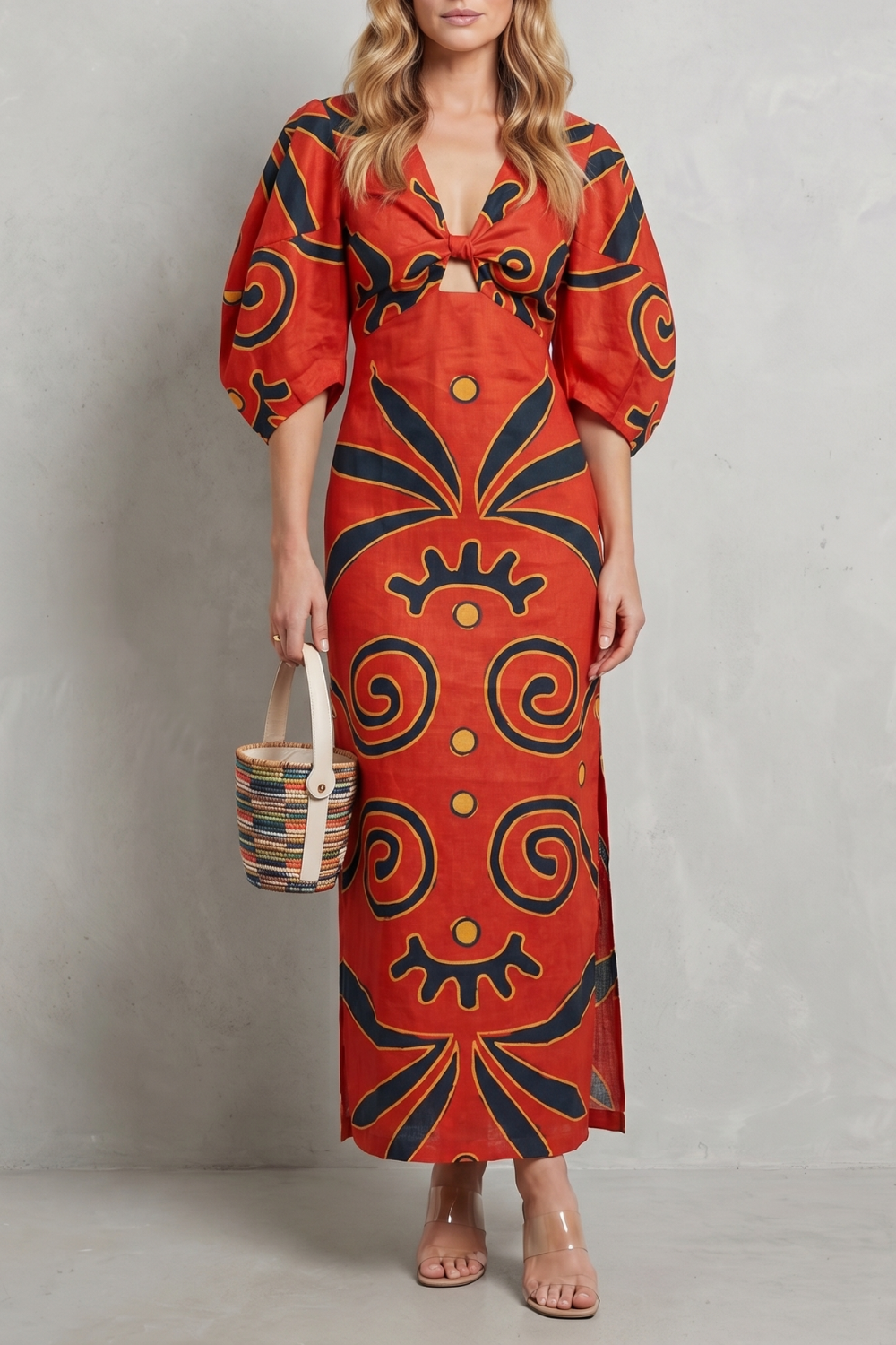 Colour block statement – Maxi dress