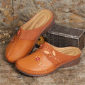 Women's Casual Leather Wedge Sandals