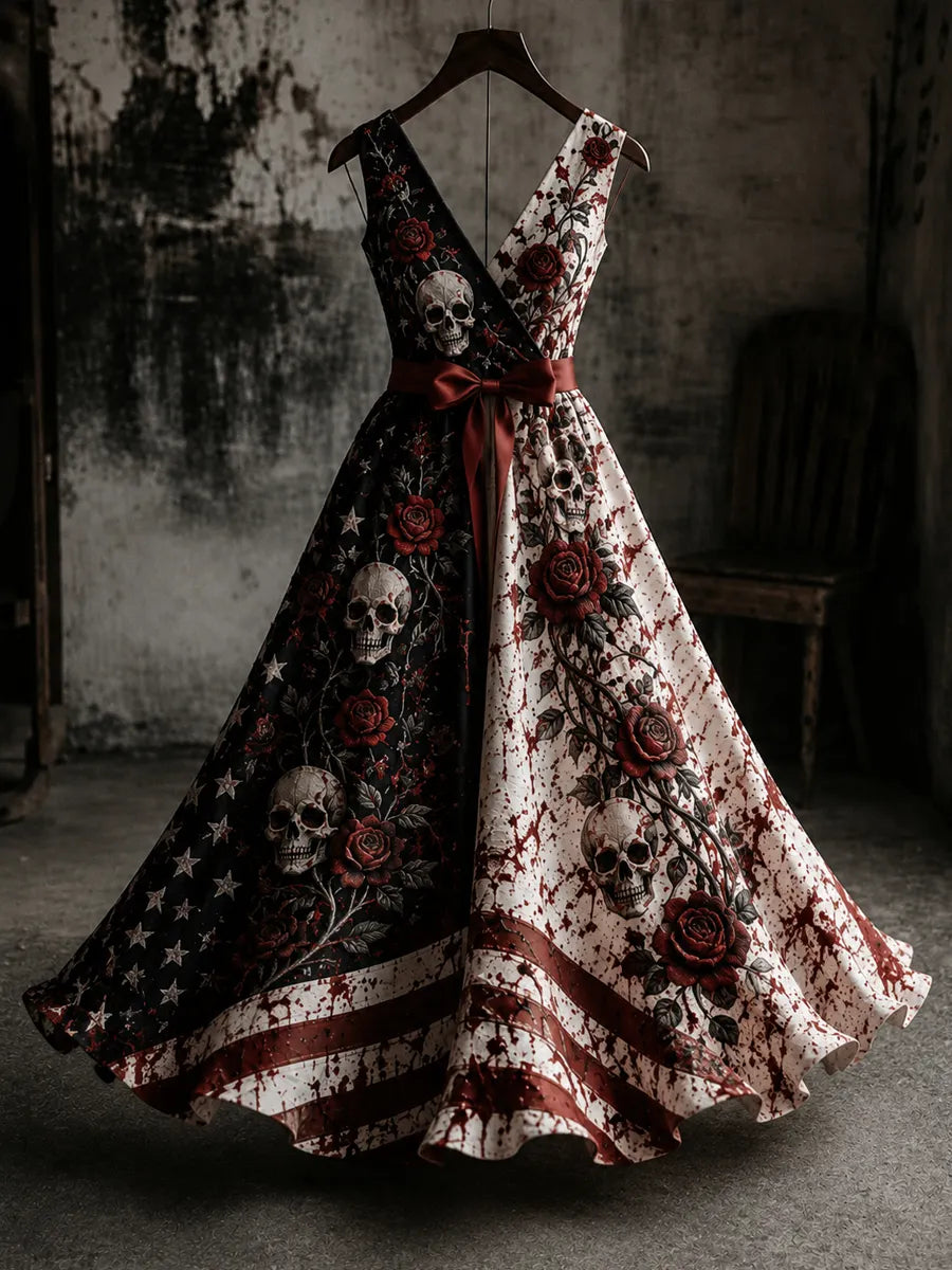 Women's Halloween Funny Art Print Dress