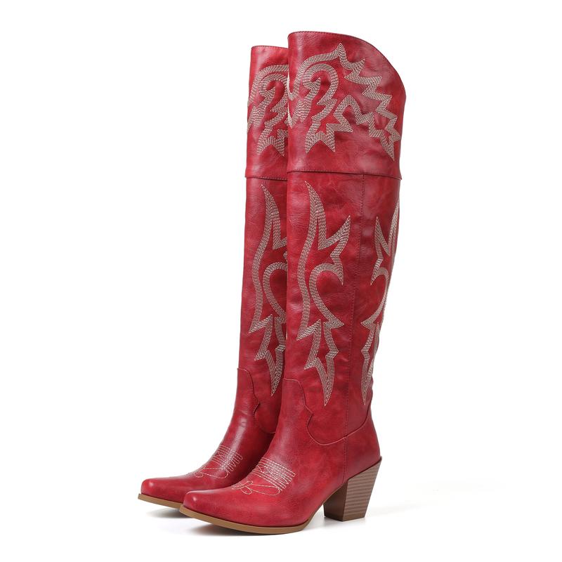 CHEYENNE? –  Classic Over-the-Knee Cowboy Boots