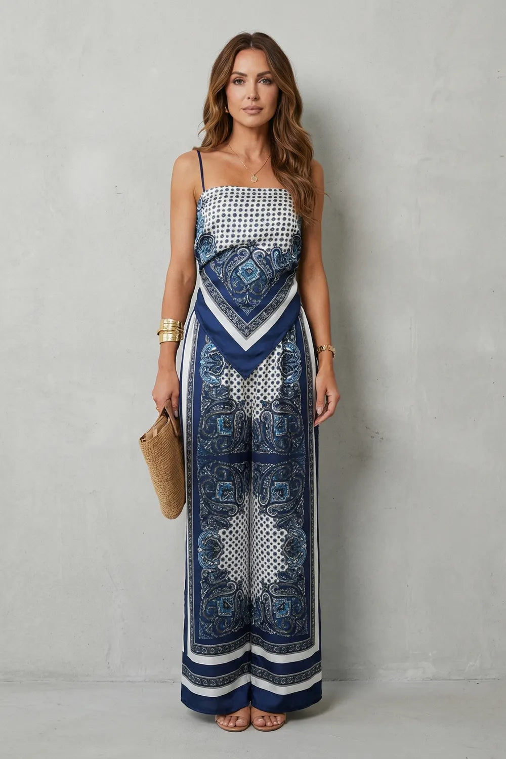 Ornate printed flow – Two piece set