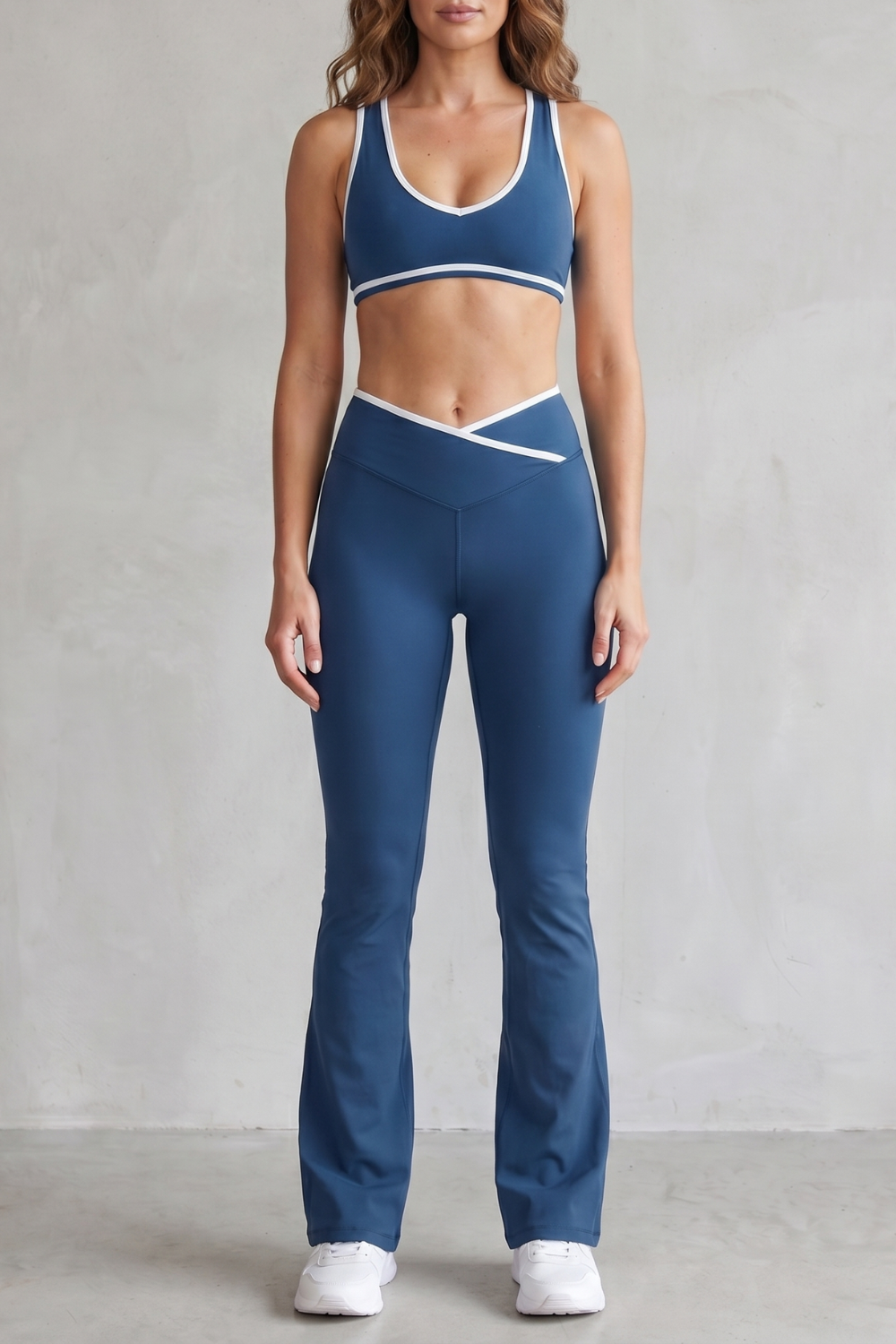 Sculpting contrast trim – Activewear set