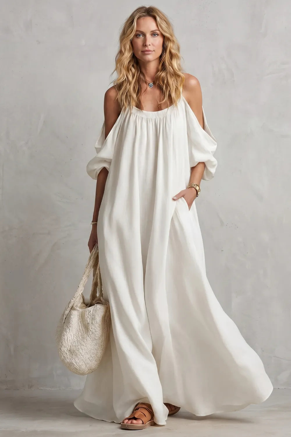Flowing bohemian silhouette – Maxi dress