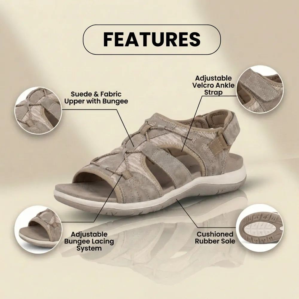 Orthopedic Sport Mesh Sandals - Multi-Strap Adjustable Design