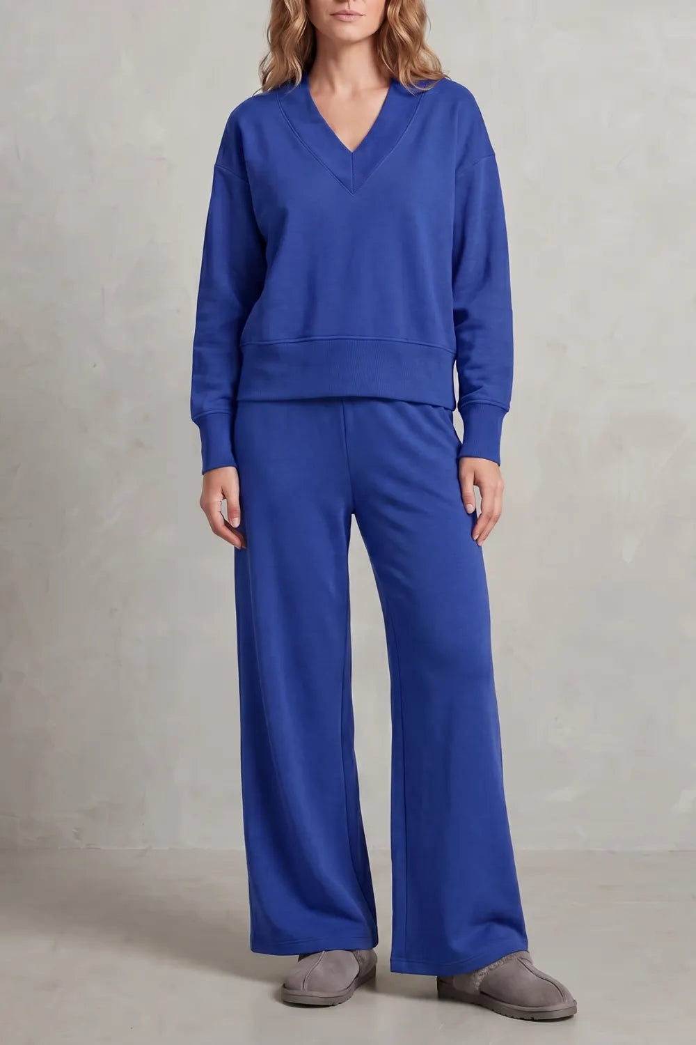 Relaxed fit – Wide-leg lounge set