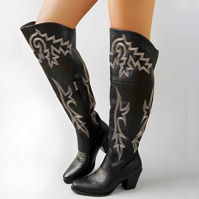 CHEYENNE? –  Classic Over-the-Knee Cowboy Boots