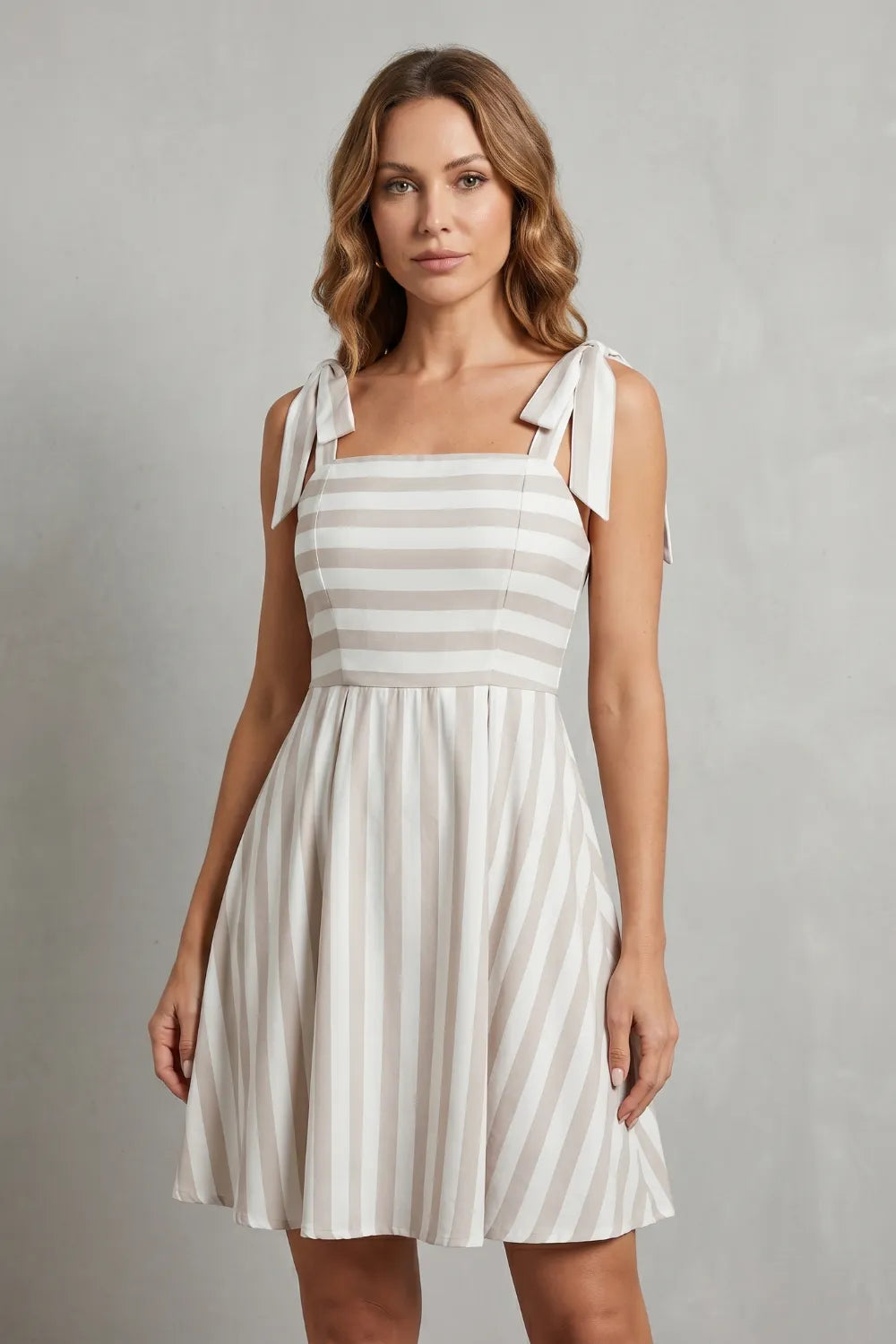 Delicate striped charm – Mini dress