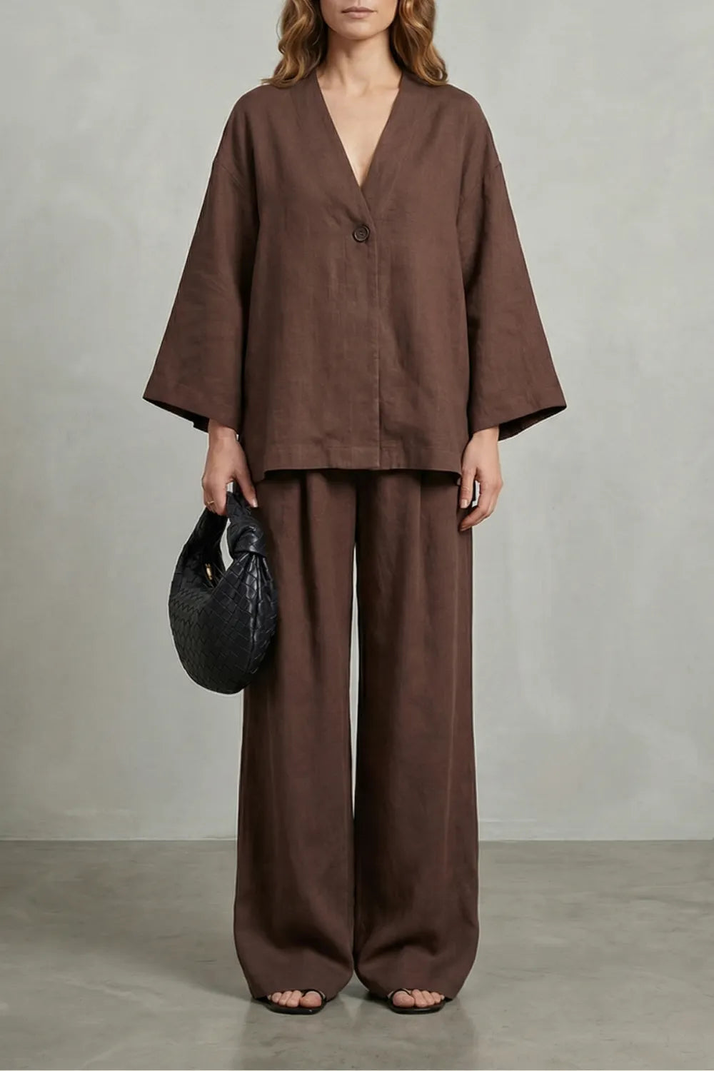 Relaxed wrap silhouette – Two piece set