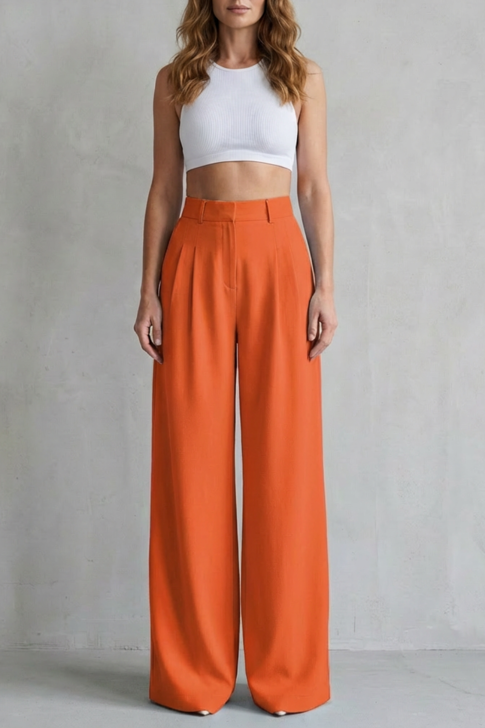 Flowing drape – Wide-leg tailored trousers