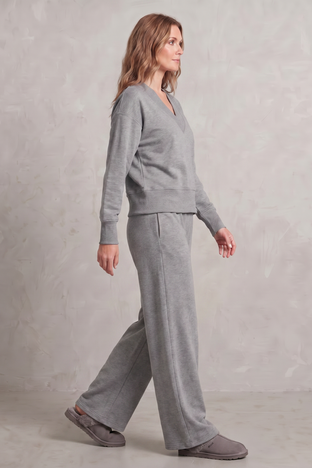 Relaxed fit – Wide-leg lounge set