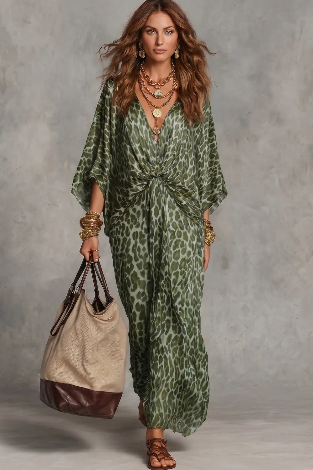 Wild elegance drape – Maxi dress