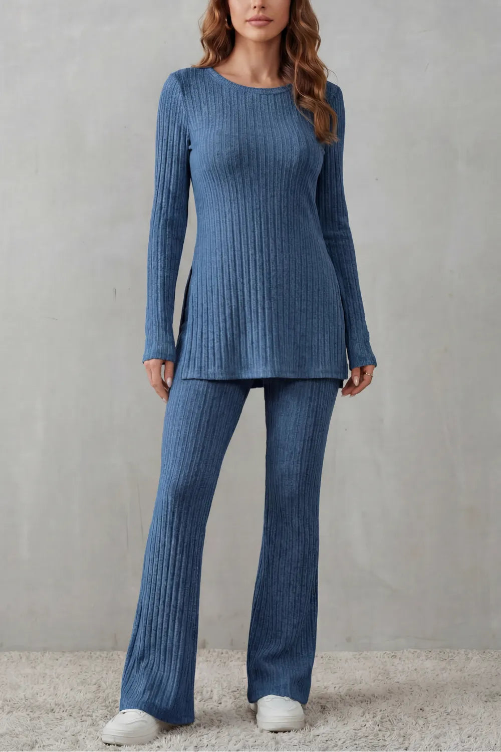 Ribbed elegance – Knit lounge set