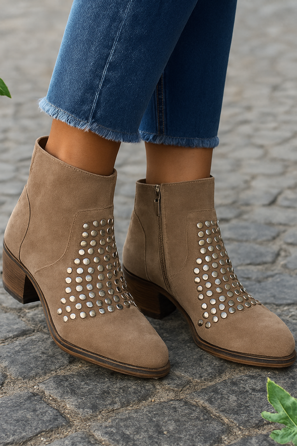 ANKLE BOOTS WITH STUDS