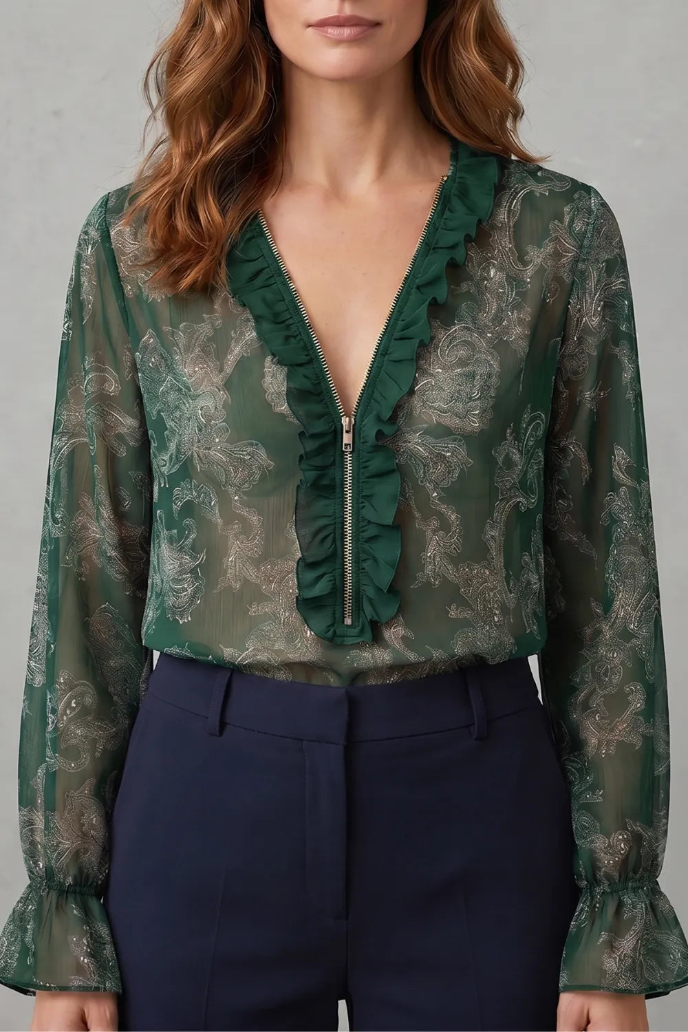 Paisley romance allure – Chiffon blouse