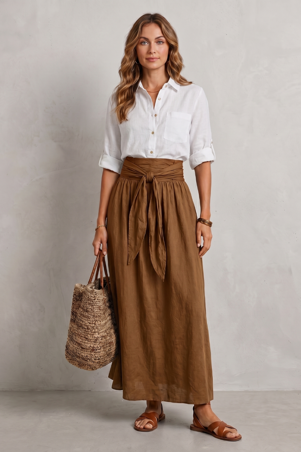 Effortless resort elegance – Maxi skirt set