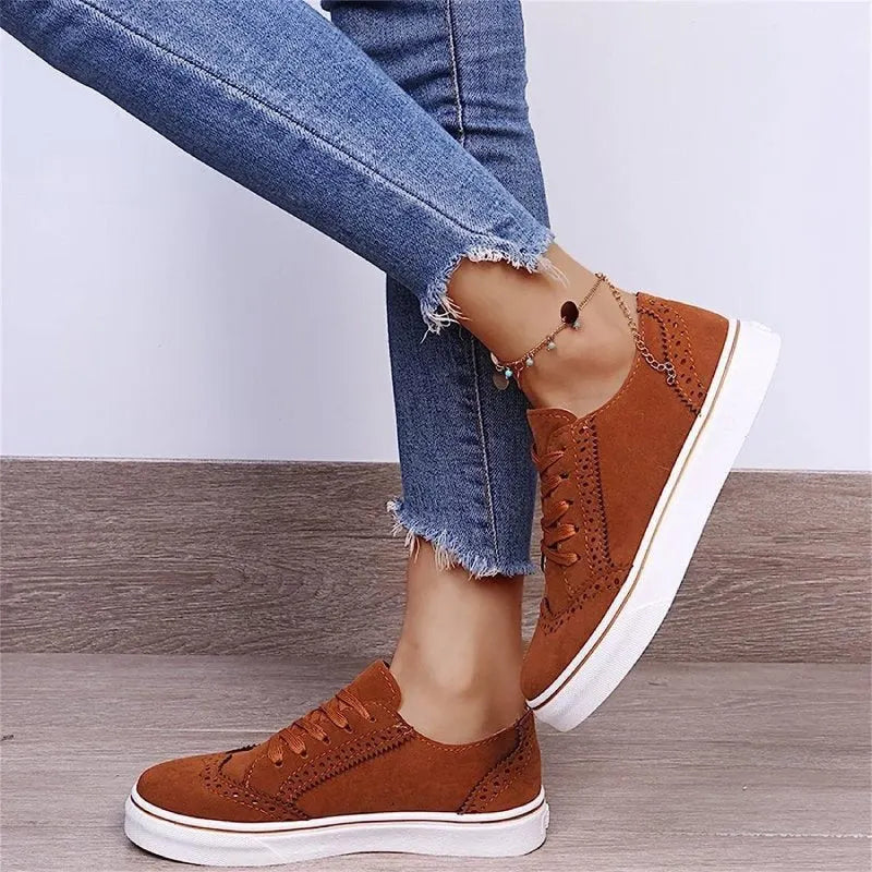 Best Orthopedic Women Shoes Comfy Anti-shock Round Toe Sneakers Vintage Design