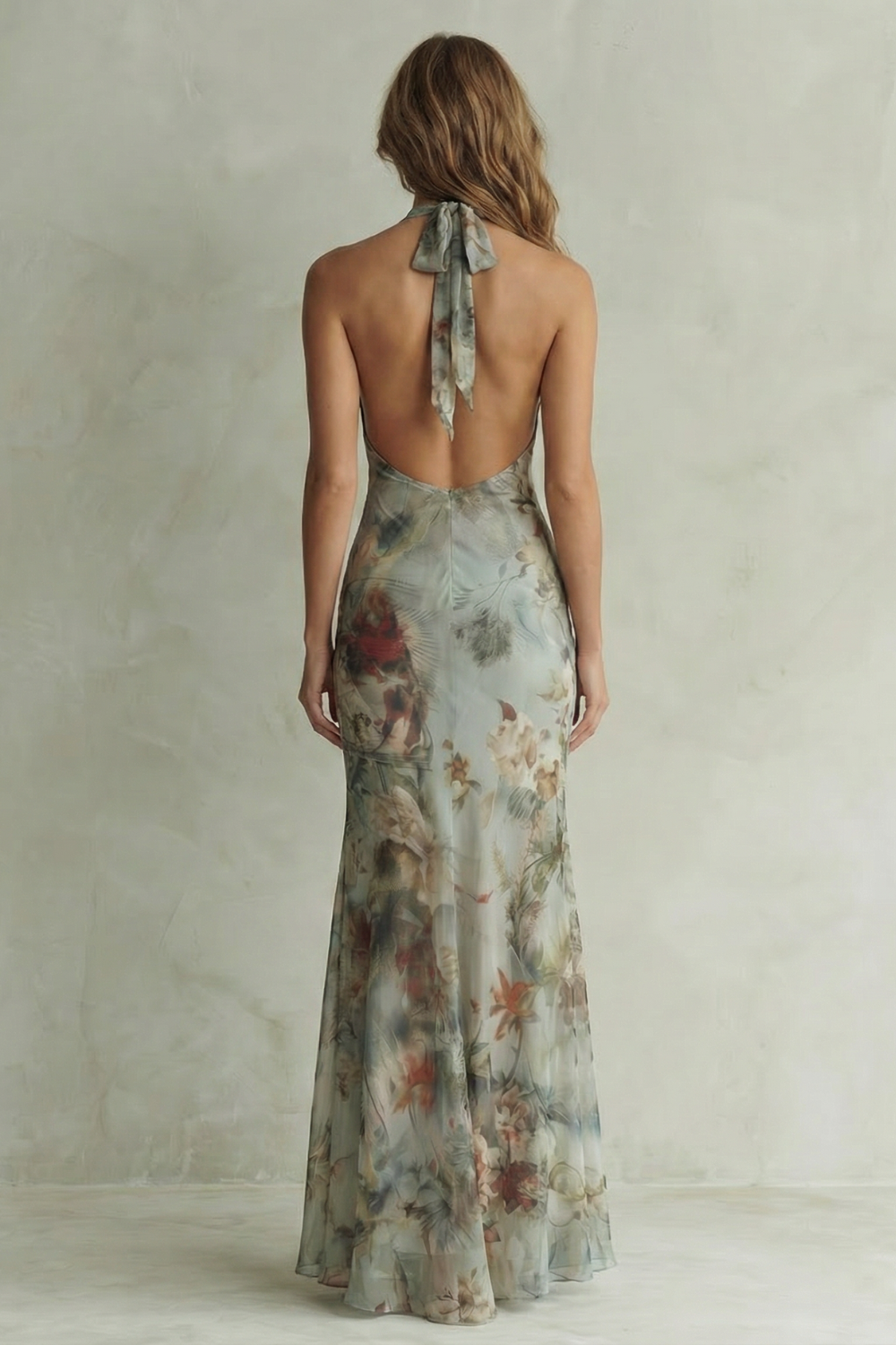 Vintage chiffon allure – Maxi dress