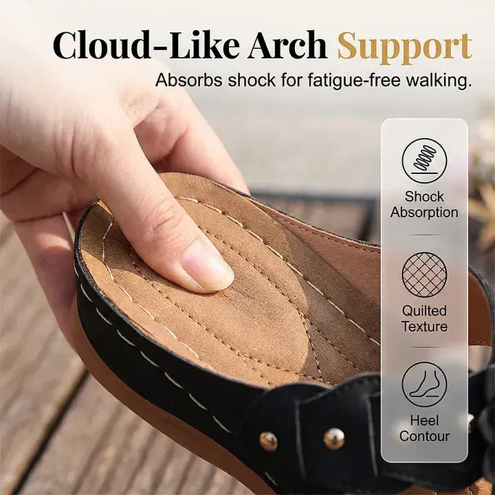 Women's Comfort Orthopedic Floral Wedge Sandals
