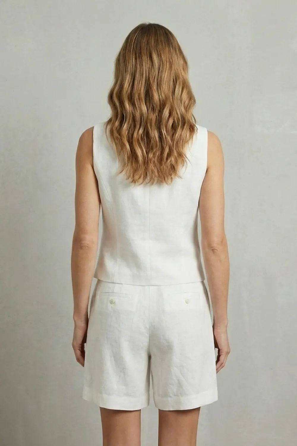 Tailored summer ease – Vest and short set