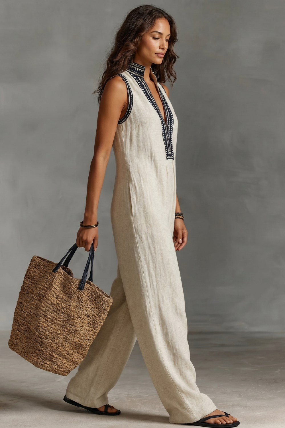 Embroidered bohemian elegance – Jumpsuit