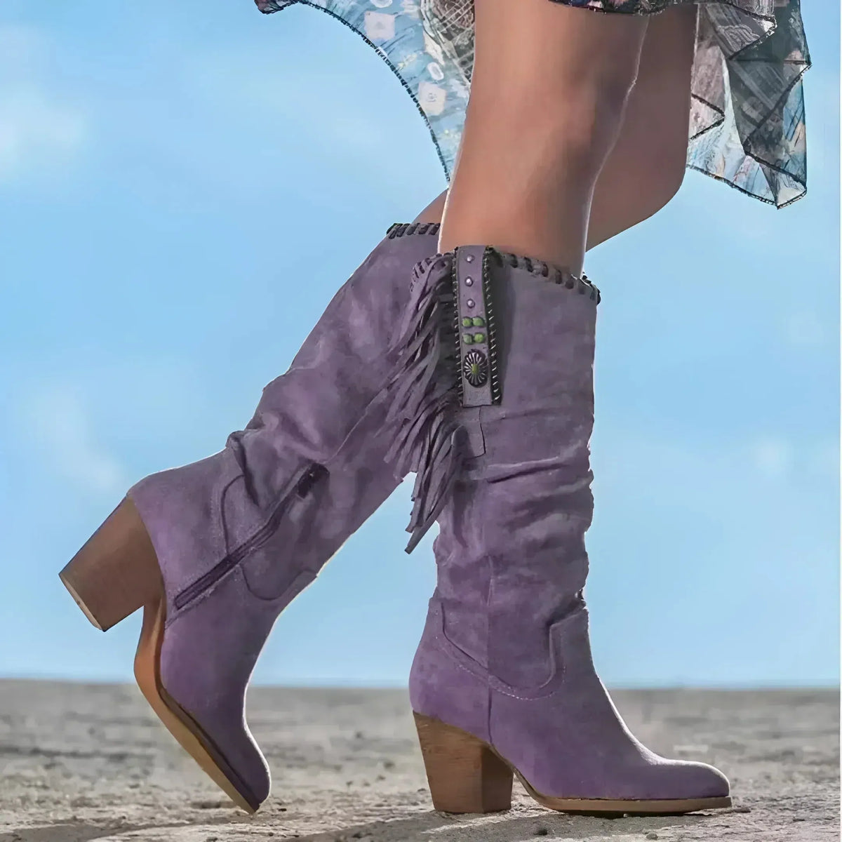 HARLOW? - Classic Western Fringe Boots